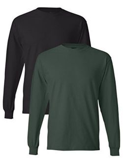 Men's Long-Sleeve Beefy-T Shirt (Pack of 2)