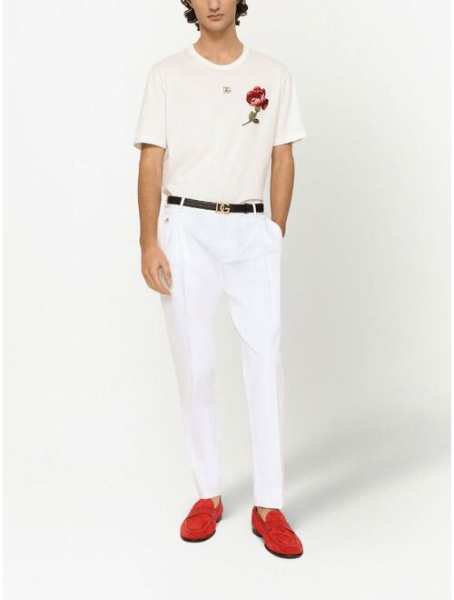 Dolce & Gabbana tapered cotton trousers