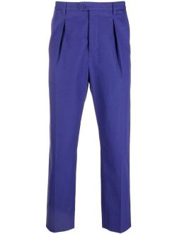 Saint Laurent high-waisted tailored cropped trousers