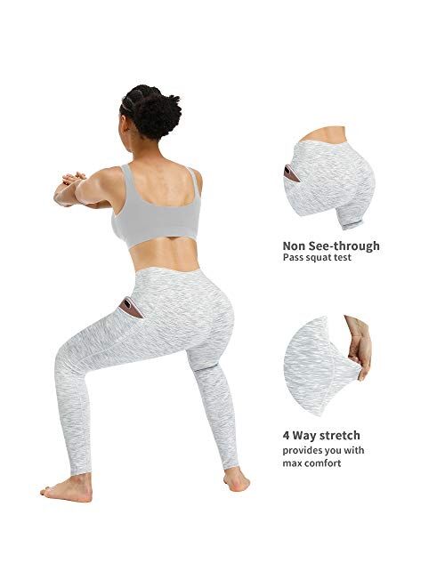 Fengbay 3 Pack High Waist Yoga Pants,Yoga Pants for Women Tummy Control Workout Pants 4 Way Stretch Leggings with Pockets