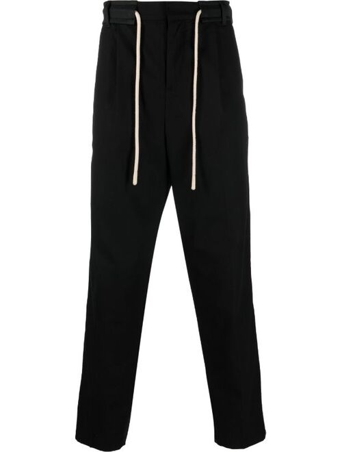 Palm Angels side-stripe straight-leg trousers