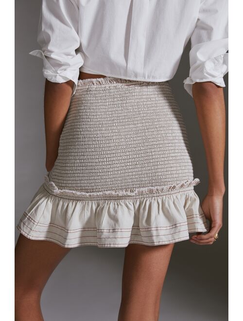 Pilcro Smocked Mini Skirt