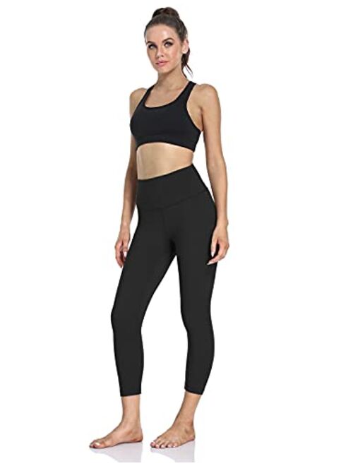 HeyNuts Hawthorn Athletic Essential II High Waisted Yoga Capris Leggings, Workout Cropped Pants 21''
