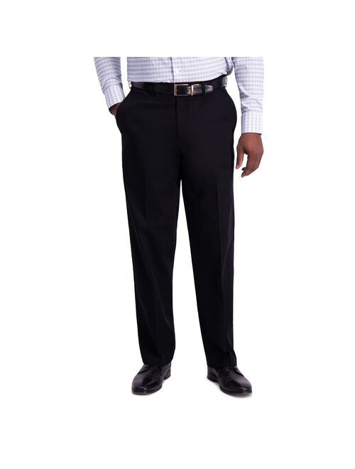 Men's Haggar® Iron Free Premium Khaki™ Classic-Fit Flat Front Hidden Comfort Waistband Casual Pant