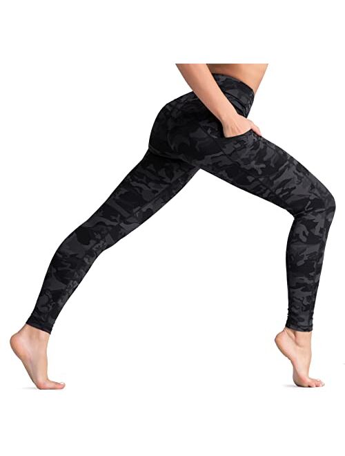 Dragon Fit High Waist Yoga Leggings for Women with 3 Pockets,Tummy Control Workout Running Pants,Athletic Leggings