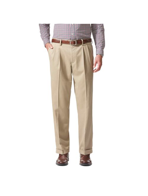 Men's Dockers® Relaxed Fit Comfort Stretch Pleated Cuffed Khaki Pants