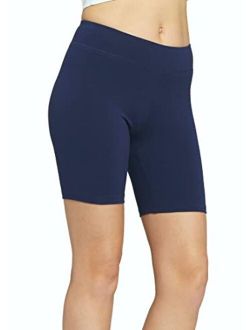 Conceited Premium Stretch Jersey Cotton Leggings for Women - Full - Capri - Shorts - Regular and Plus Size