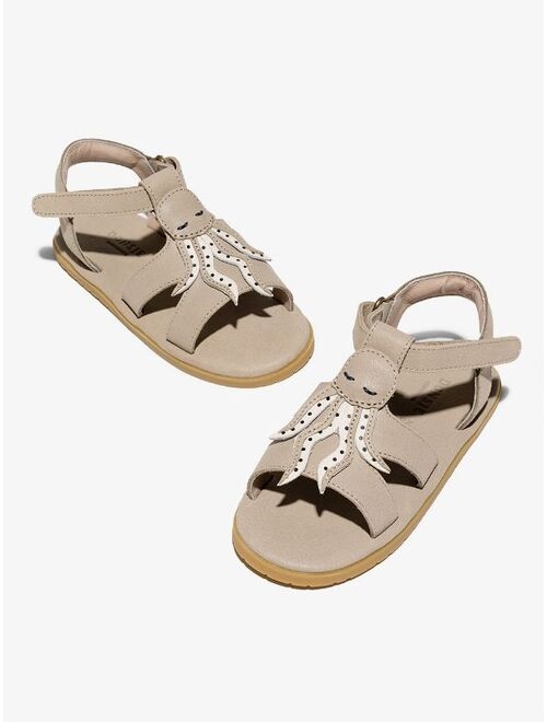 Donsje patch detail touch-strap sandals