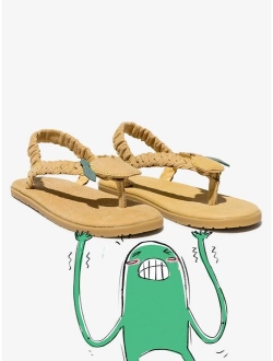 Donsje lemon patch touch-strap sandals