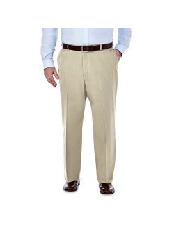 Big & Tall Haggar Premium Stretch No-Iron Khaki Flat-Front Pants