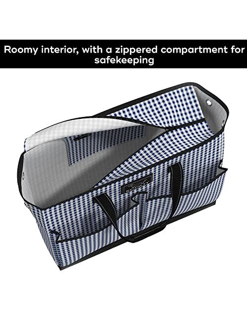 SCOUT BJ Bag - Work Tote Bags For Women - Zipper And 4 Exterior Pockets - Large Travel Bag - Pool Beach Bag And Craft Bag