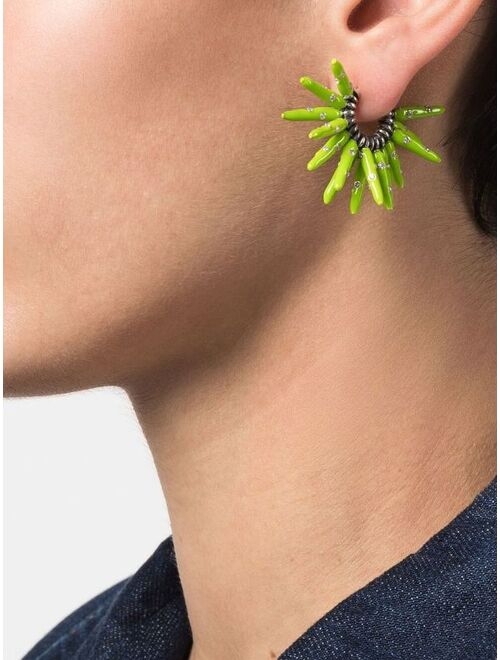 Bottega Veneta spiked crystal-embellished earrings