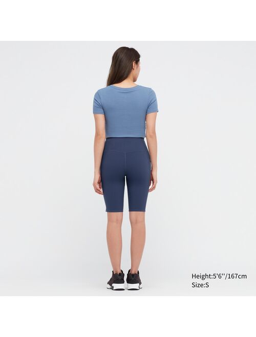 Uniqlo 10" AIRism Soft Active Biker Shorts