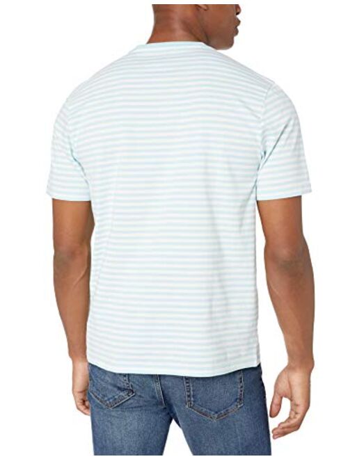 Amazon Essentials Men's 2-Pack Regular-Fit Short-Sleeve Stripe V-Neck T-Shirts