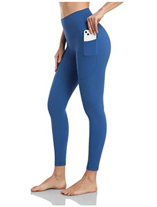 HeyNuts Hawthorn Athletic Women's Essential High Waisted Yoga Leggings with Side Pockets 7/8 Leggings 25''
