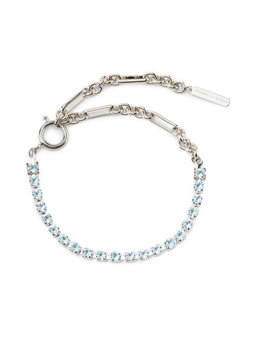 Justine Clenquet Gaia crystal chain anklet