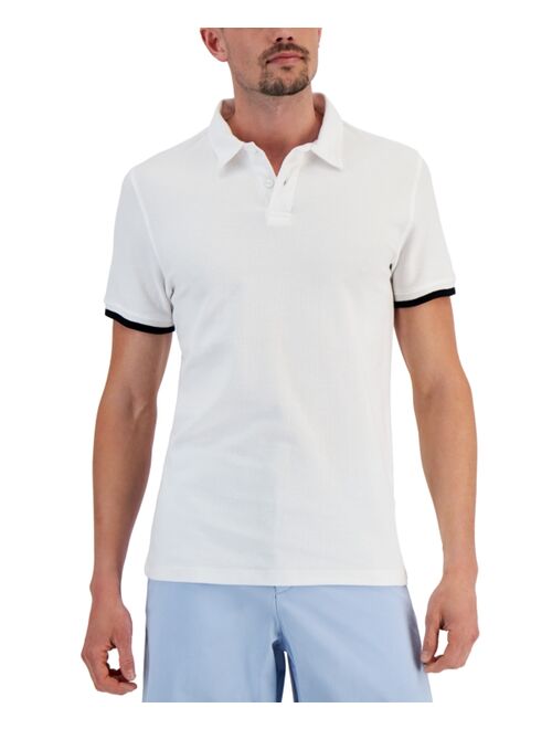 Alfani Men's Regular-Fit Tipped Polo Shirt, Created for Macy's