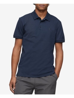 Men's Regular-Fit Smooth Cotton Monogram Logo Polo Shirt