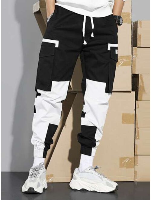 Shein Men Two Tone Cargo Pants