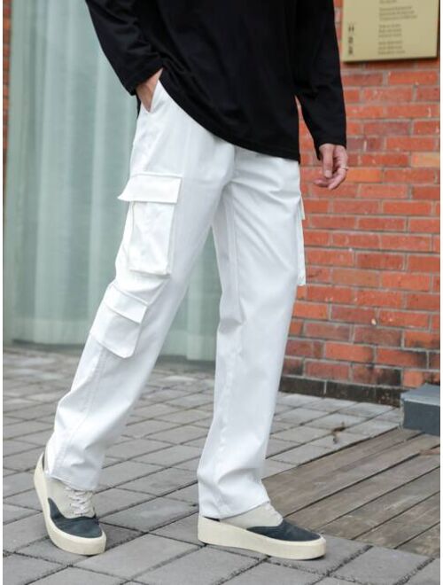 Buy Shein Men Flap Pocket Side Cargo Pants online | Topofstyle