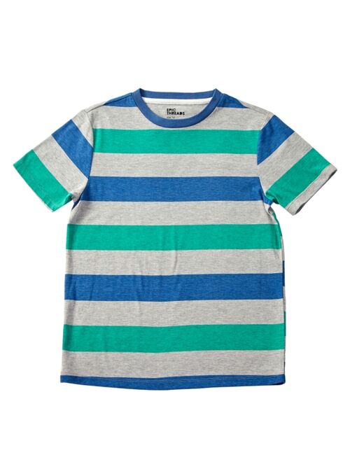 Epic Threads Big Boys Short Sleeve Stripe T-shirt