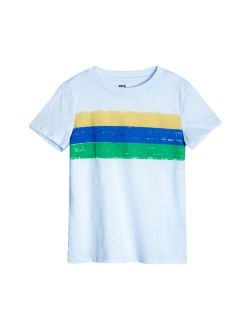 Little Boys Stripe Graphic T-shirt
