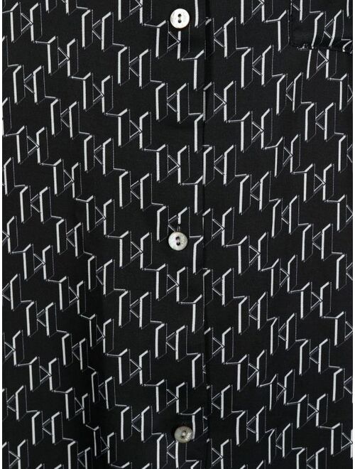 Karl Lagerfeld monogram-print pajama set