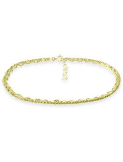 GIANI BERNINI Double Chain Ankle Bracelet, Created for Macy's