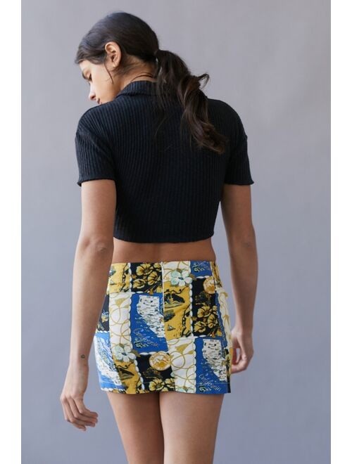 Urban Outfitters UO Tina Linen Mini Skirt