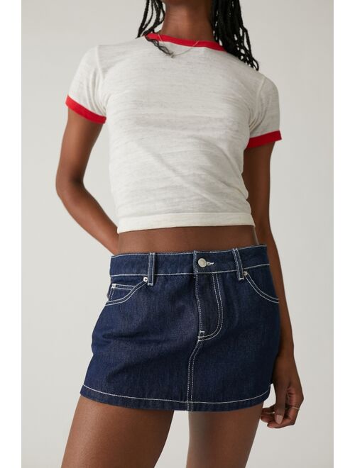 Urban Outfitters UO Oopsies Denim Micro Mini Skirt