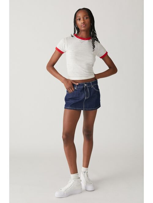 Urban Outfitters UO Oopsies Denim Micro Mini Skirt
