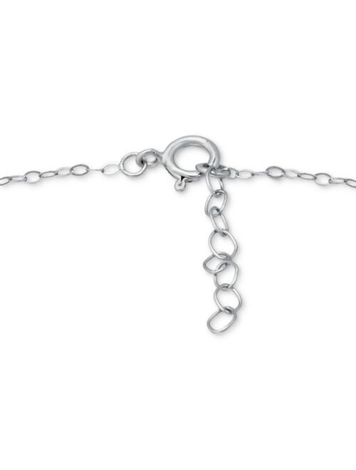 GIANI BERNINI Cubic Zirconia Strawberry Charm Ankle Bracelet, Created for Macy's