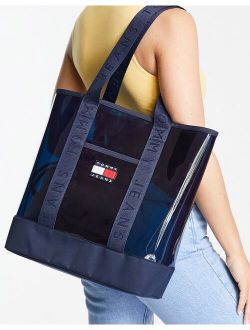 Tommy Jeans heritage summer tote in navy