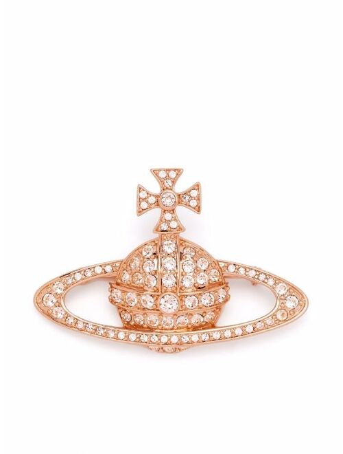 Buy Vivienne Westwood embellished orb brooch online | Topofstyle