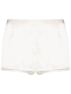 silk-satin night shorts