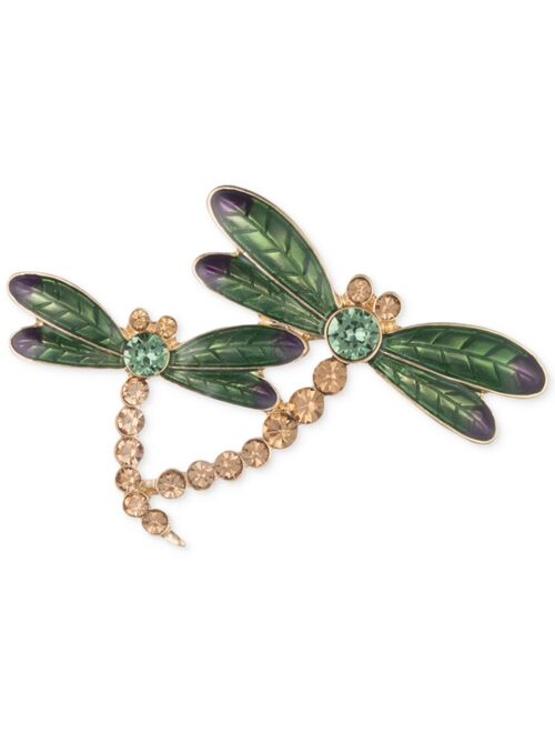 Anne Klein Gold-Tone Dragonfly Pin, Created for Macy's