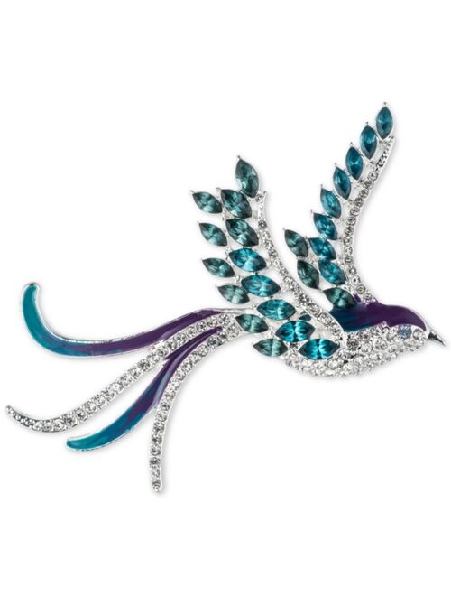 Anne Klein Gold-Tone Crystal Bird Pin, Created for Macy's