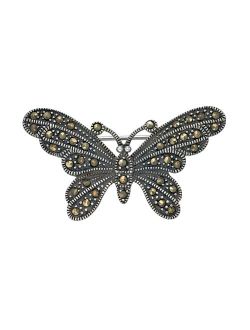 Tori HillSterling Silver Marcasite Butterfly Pin