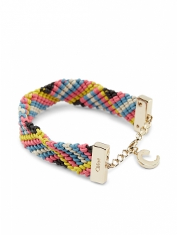 Chloe CHLOÉ Multicolor Leather Kyn Bracelet