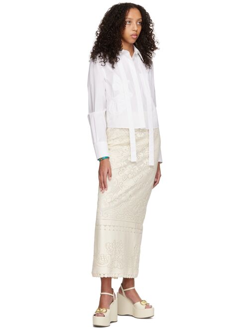 VALENTINO GARAVANI Green & Gold Leather VLogo Bracelet