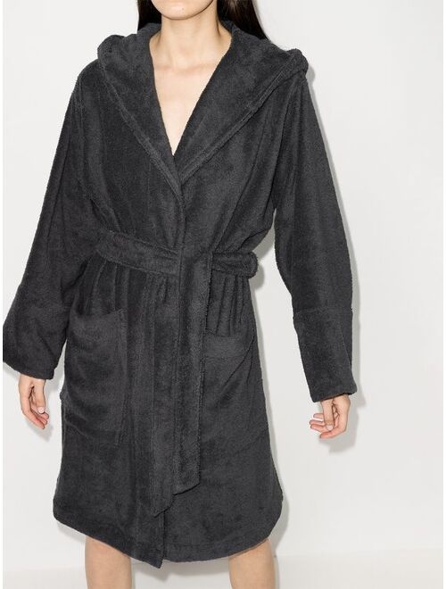 TEKLA hooded organic cotton robe