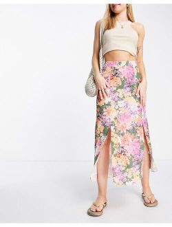 Nobody's Child Sara floral print multicolored midi skirt