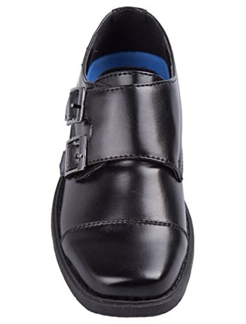 Josmo Boy’s Dress Shoes – Double Monk Strap Cap Toe Oxford Loafers (Little Kid/Big Kid)