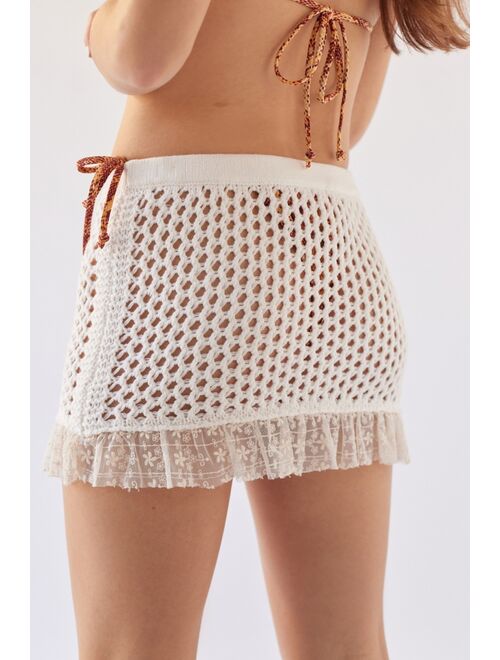Urban Outfitters UO Honey Crochet Mini Skirt