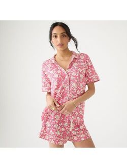 Eco dreamiest short-sleeve pajama set in tossed floral