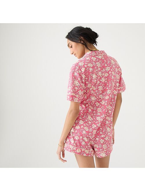 J.Crew Eco dreamiest short-sleeve pajama set in tossed floral