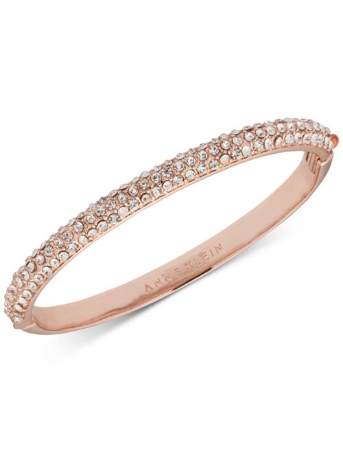 ANNE KLEIN Crystal Pavé Bangle Bracelet, Created for Macy's
