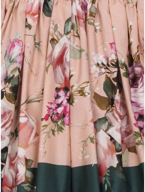 Dolce & Gabbana Kids floral-print A-line mini skirt