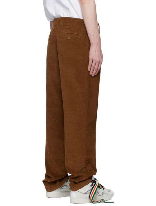 drew house SSENSE Exclusive Brown Cotton Trousers