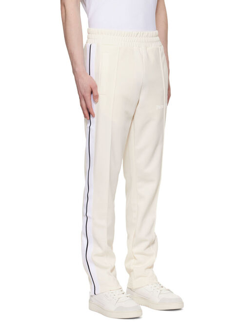 Buy Palm Angels Off-White Classic Track Pants online | Topofstyle